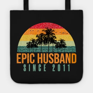 Epic Husband Since 2011 - Funny 10th wedding anniversary gift for him Tote