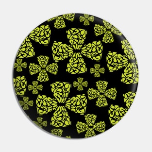 Four Petal Flower Pattern Pin