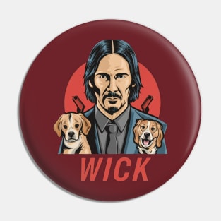 John Wick and dog Pin