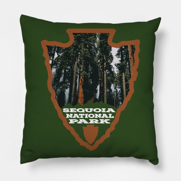 Sequoia National Park arrowhead Pillow by nylebuss