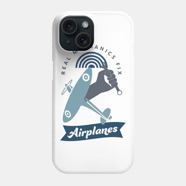 Airplane Mechanic Aircraft Technician Fun Phone Case by Foxxy Merch