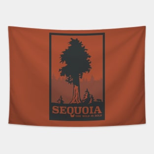 Sequoia National Park Travel Poster Apparel Tapestry