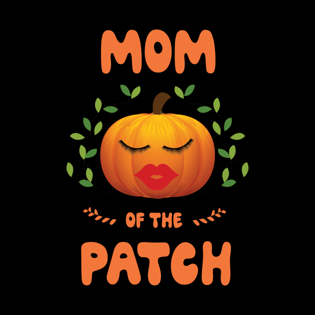 Mom of the patch funny Halloween costume family group matching family t shirt. by MaryMary