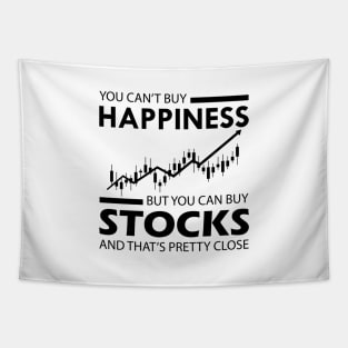 Stock Trader - I can't buy happiness Tapestry