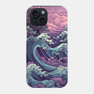 Vaporwave off Kanagawa Phone Case