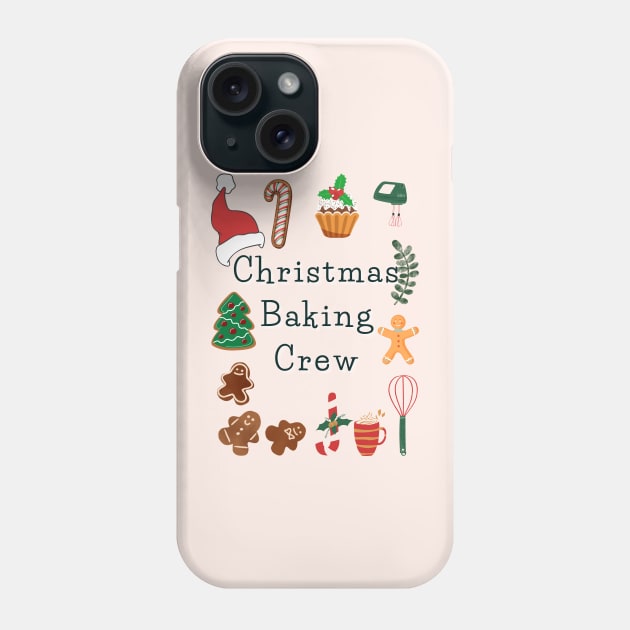 Christmas Baking Crew Phone Case by Dessein