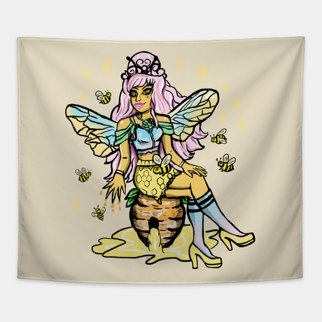 Queen Bee Honey Comb Kawaii Pastel Goth