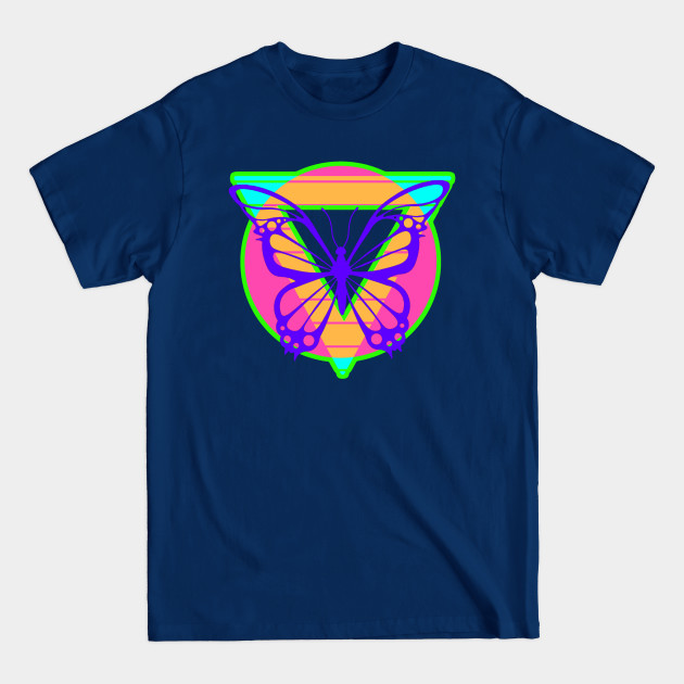 Discover 80s Style Butterfly - 80s Retro - T-Shirt