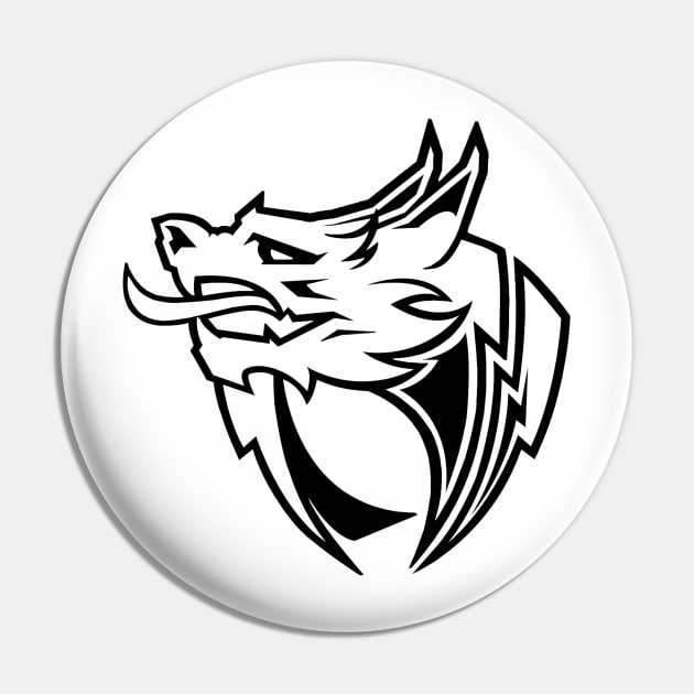 Black and white team exotic logo Pin by Notmlgjabber