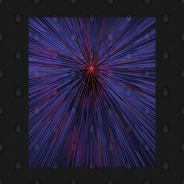 A colorful hyperdrive explosion - purple with red highlights version by DaveDanchuk