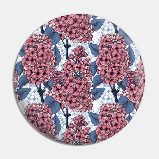 Lilac in pink and blue Pin by katerinamk