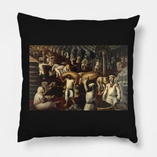 colhedores de caf 1935 - Candido Portinari Pillow