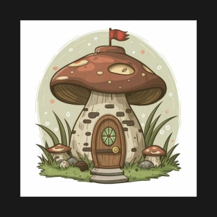 Red Mushroom Cottage T-Shirt