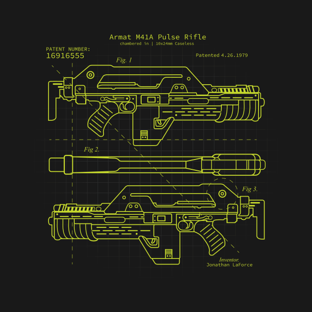 Pulse Rifle Aliens BluePrint Ripley by stayfrostybro