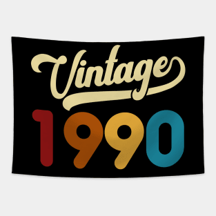 1990 Vintage Gift 30th Birthday Retro Style Tapestry