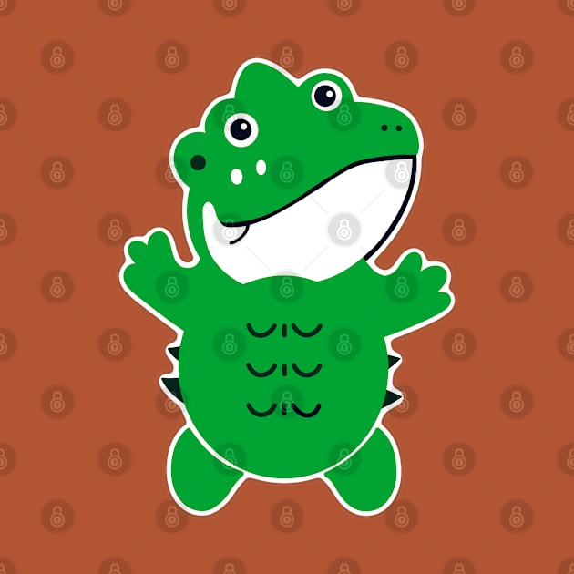 a baby crocodile by MangMARU