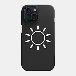 Sun Line Drawing Phone Case