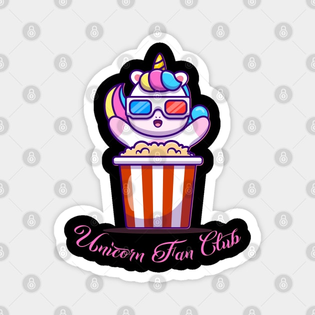 Unicorn Fan Club Magnet by capo_tees