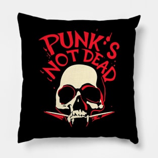 Punk's Not Dead - Punk Skull Pillow