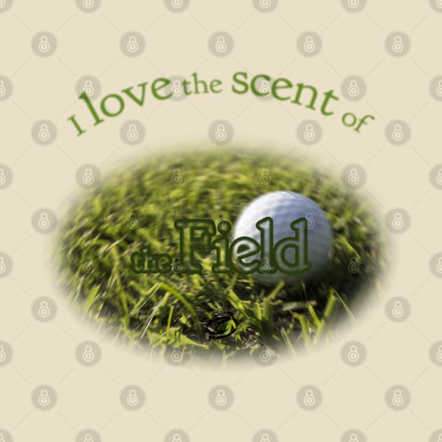 My golf ball in the grass by Cavaleyn Designs