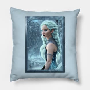 Veil of Winter - Elven Sela Pillow