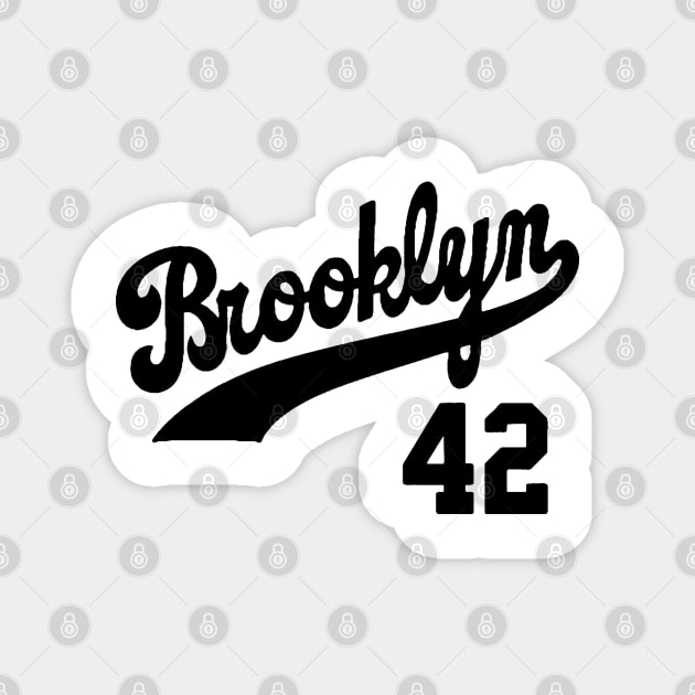 Brooklyn Dodgers 42 Magnet by Kelo