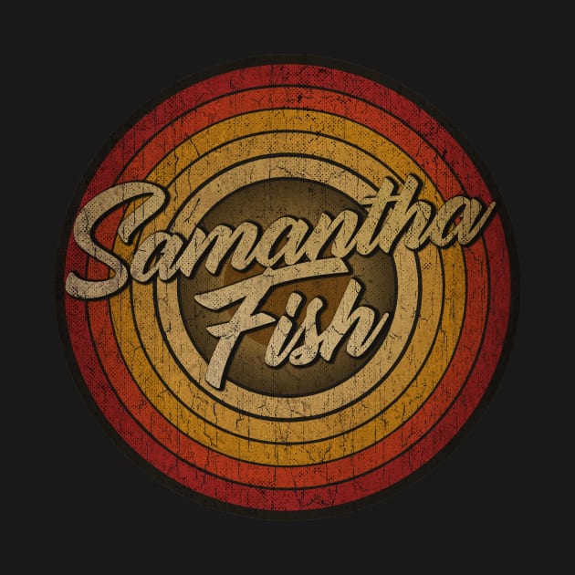 arjunthemaniac,circle retro faded Samantha Fish by arjunthemaniac