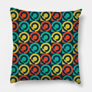 Colorful Circle Seamless Pattern 036#002 Pillow