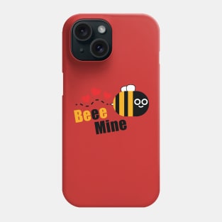 Be Mine Cute Valentine's Day with cute bee graphics Phone Case