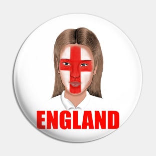 England Flag Football English Fan Pin