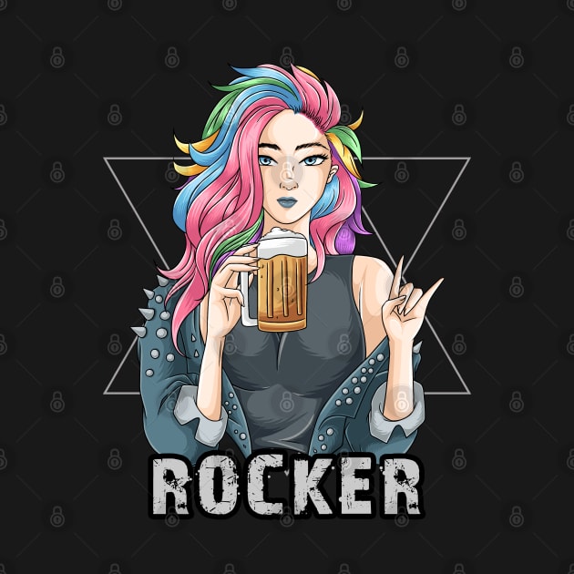 rocker woman by PaperHead