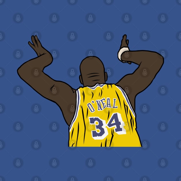 Shaq Celebration by rattraptees