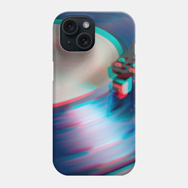 Vinyl Glitch Phone Case by David Lichtneker