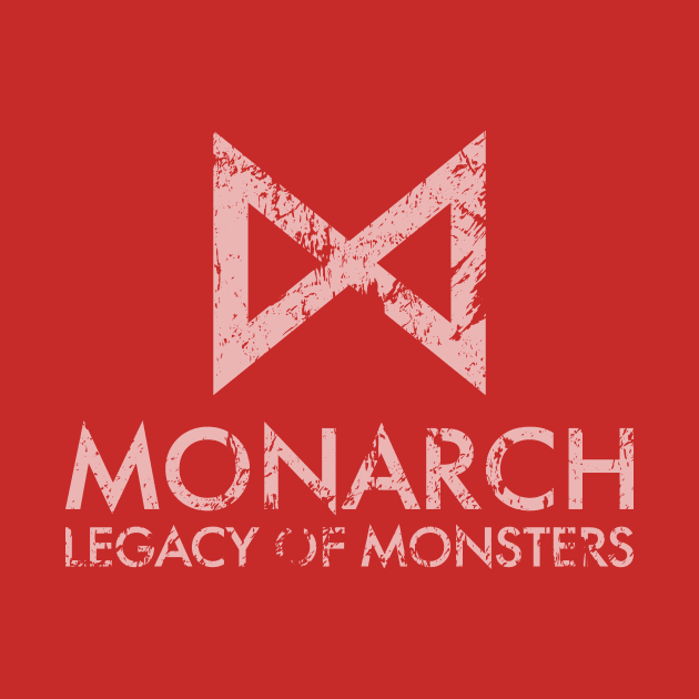 Monarch: Legacy of Monsters titles (white & weathered) by GraphicGibbon