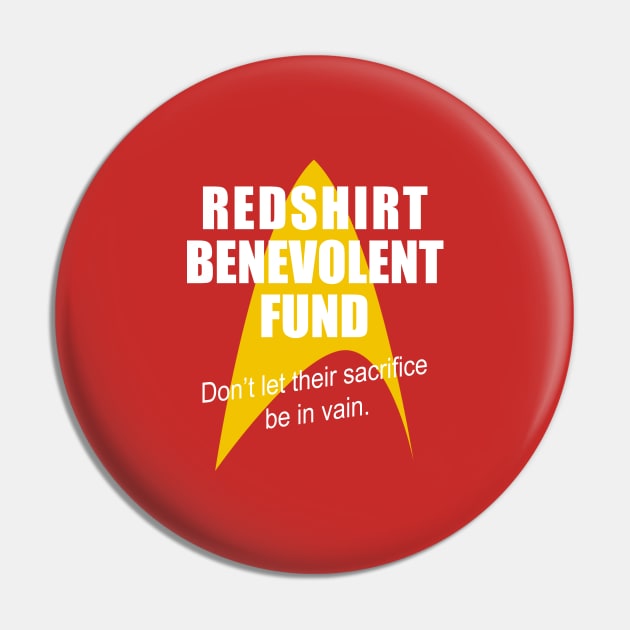 Redshirt Benevolent Fund (Sci Fi Humour) Pin by Wayne Brant Images