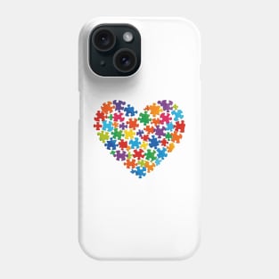 Puzzle Heart Autism Awareness Gift for Birthday, Mother's Day, Thanksgiving, Christmas Phone Case