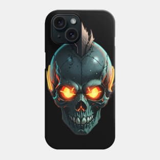 Skull glowing eyes Phone Case