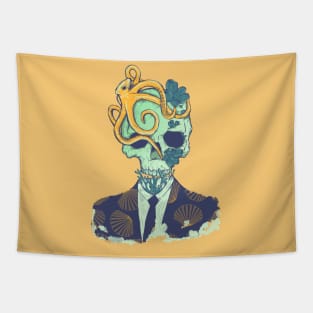 Ocean Skull Tapestry