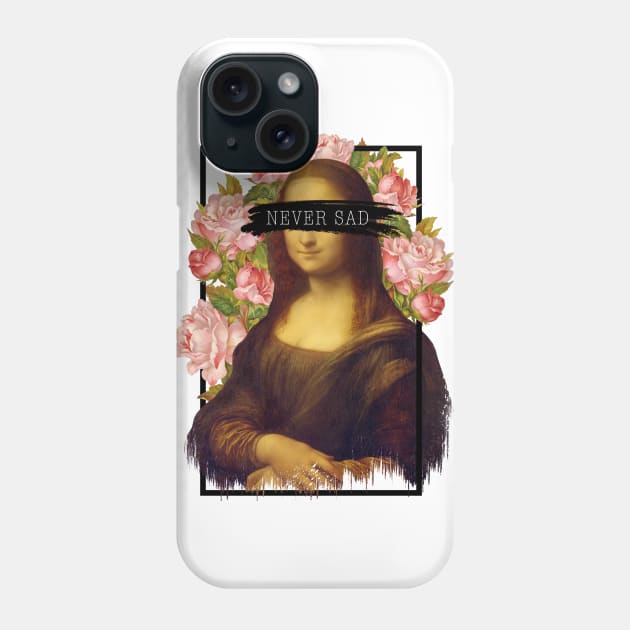 Never Sad Phone Case by Summermint