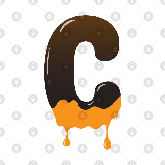 Chocolate Alphabet Letter C by Kangina