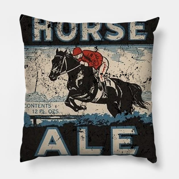 Dark Horse Ale Pillow by MindsparkCreative