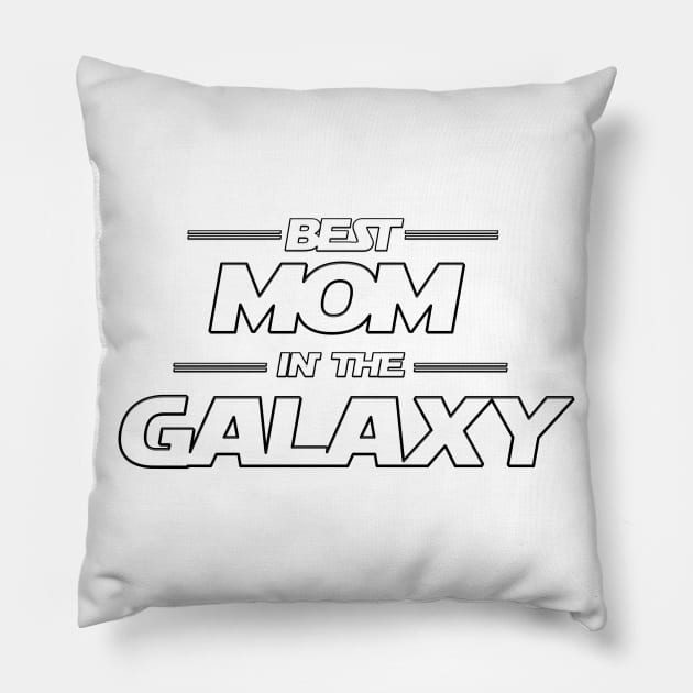 Galaxy MOM White color Pillow by Tenkaichi_Art