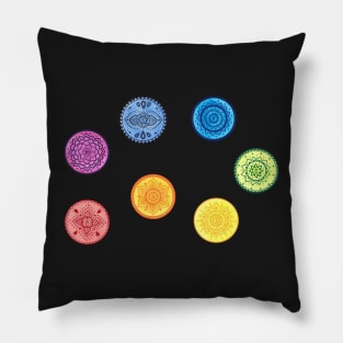 Chakra mandalas Pillow