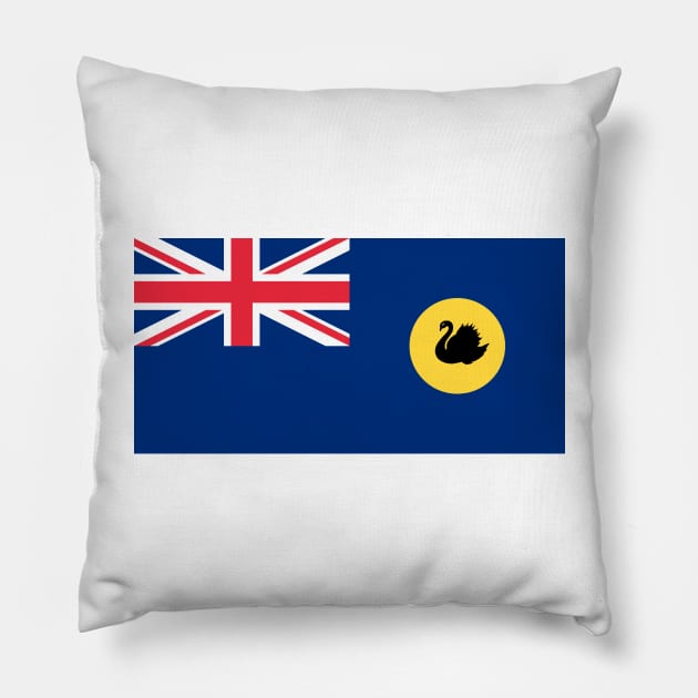 Western Australia Pillow by Wickedcartoons