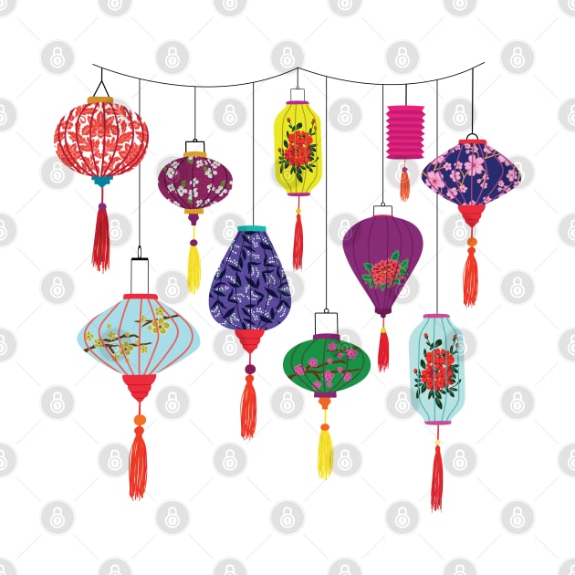 Vietnamese lanterns by Jennifer Ladd