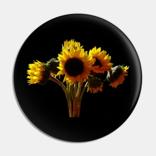 Sunflowers - Sunflower Bouquet Pin