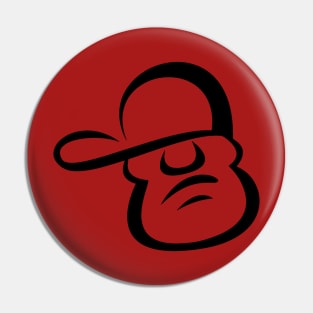 Cool face with attitude Pin