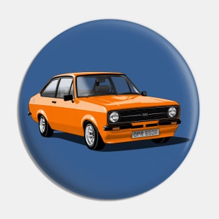 Ford Escort Mk 2 in orange Pin