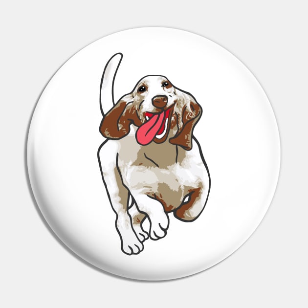 Basset Hound Dog Pin by PetinHeart