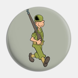 Marching at Camp Swampy Pin